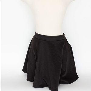 Black polyester skirt